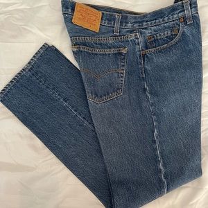 Levi’s 501 Button Fly Blue Jeans W36xL34 Made in the USA